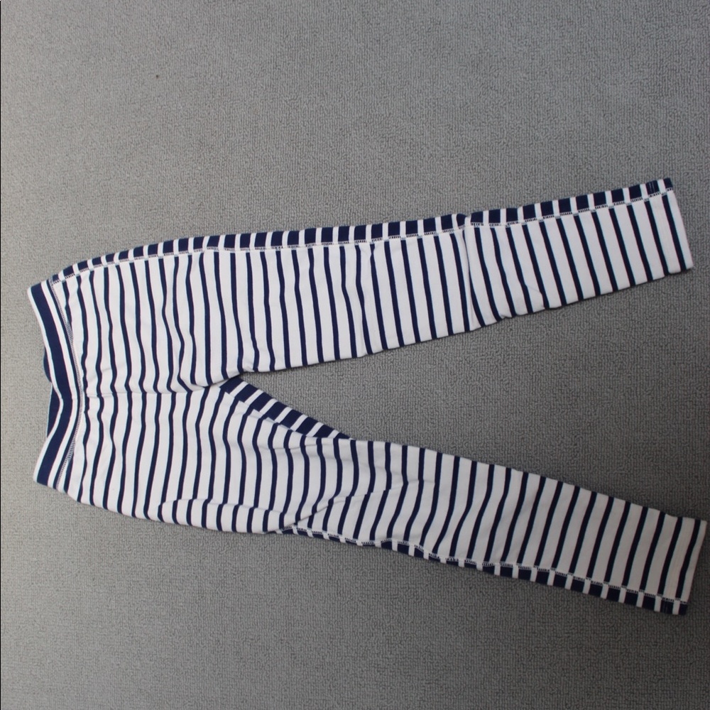 J.Crew blue and white leggings